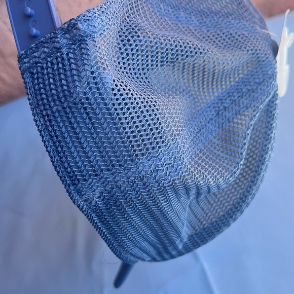 Blue and White Trucker Hat - Picture 3 of 5